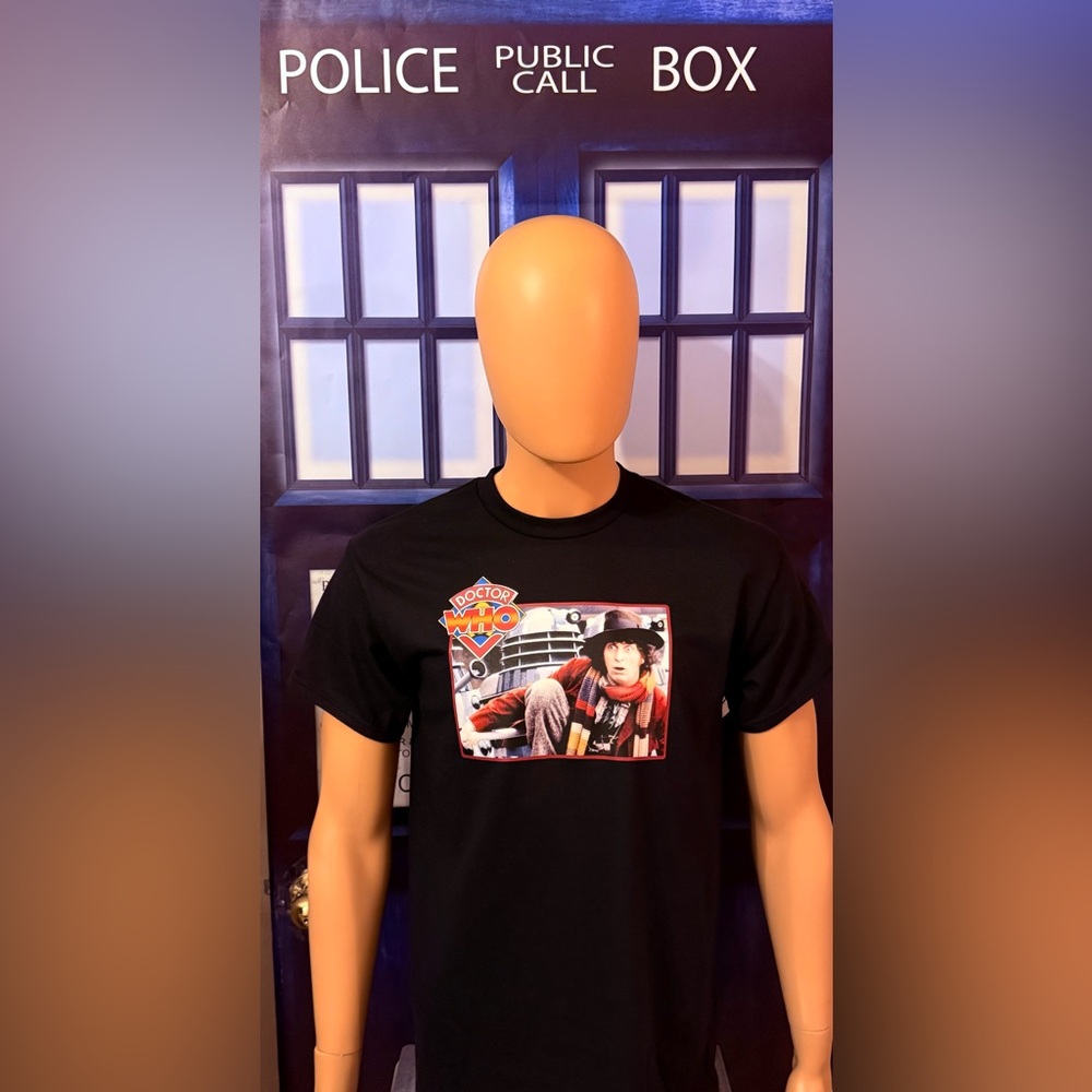 Doctor Who T-Shirt NEW *Pick your color* Tom Baker Dalek classic TARDIS
